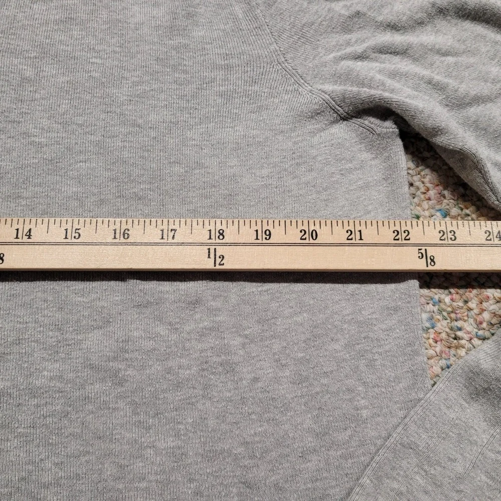 Polo Ralph Lauren Knit Polo Shirt Men Large Gray Pima Cotton Long Sleeve Vintage